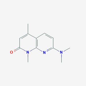 7-(Dimethylamino)-1,4-dimethyl-1,8-naphthyridin-2(1H)-one