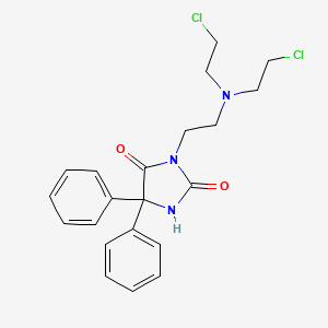 3-[2-[Bis(2-chloroethyl)amino]ethyl]-5,5-diphenylimidazolidine-2,4-dione