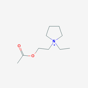 1-[2-(Acetyloxy)ethyl]-1-ethylpyrrolidin-1-ium