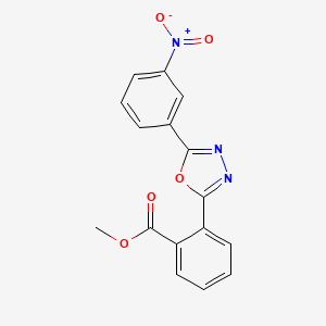 Methyl 2-[5-(3-nitrophenyl)-1,3,4-oxadiazol-2-yl]benzoate