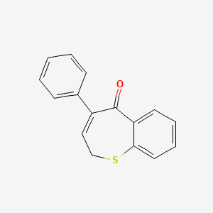 1-Benzothiepin-5(2H)-one, 4-phenyl-