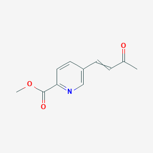 molecular formula C11H11NO3 B14624997 Methyl 5-(3-oxobut-1-en-1-yl)pyridine-2-carboxylate CAS No. 55876-94-3