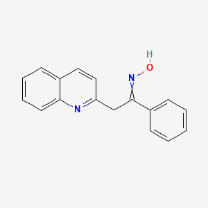 Ethanone, 1-phenyl-2-(2-quinolinyl)-, oxime