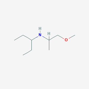 molecular formula C9H21NO B1462511 (1-Methoxypropan-2-yl)(pentan-3-yl)amine CAS No. 1019530-94-9