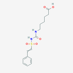 6-{[(2-Phenylethenesulfonyl)carbamoyl]amino}hexanoic acid