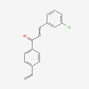 3-(3-Chlorophenyl)-1-(4-ethenylphenyl)prop-2-en-1-one