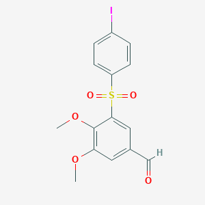 Benzaldehyde, 3-[(4-iodophenyl)sulfonyl]-4,5-dimethoxy-