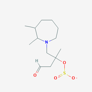 ({[1-(2,3-Dimethylazepan-1-yl)-2-methyl-4-oxobutan-2-yl]oxy}sulfinyl)oxidanide