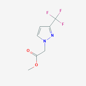 molecular formula C7H7F3N2O2 B1462521 methyl 2-(3-(trifluoromethyl)-1H-pyrazol-1-yl)acetate CAS No. 1154193-63-1