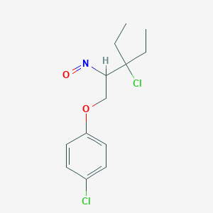 1-Chloro-4-[(3-chloro-3-ethyl-2-nitrosopentyl)oxy]benzene