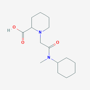 molecular formula C15H26N2O3 B1462529 1-{[Cyclohexyl(methyl)carbamoyl]methyl}piperidine-2-carboxylic acid CAS No. 1218172-07-6