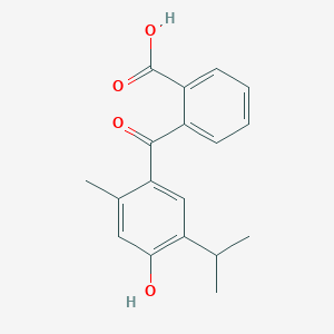 2-[4-Hydroxy-2-methyl-5-(propan-2-yl)benzoyl]benzoic acid