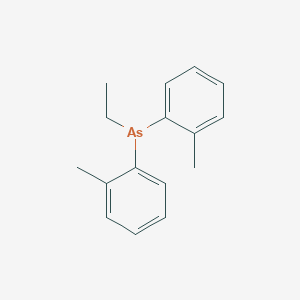 Ethylbis(2-methylphenyl)arsane