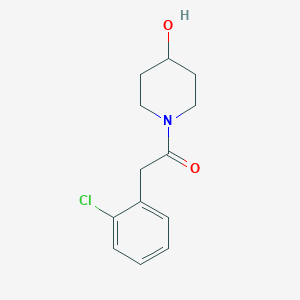 molecular formula C13H16ClNO2 B1462557 2-(2-Chlorophenyl)-1-(4-hydroxypiperidin-1-yl)ethan-1-one CAS No. 1156927-06-8