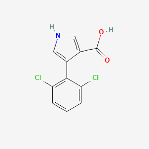 molecular formula C11H7Cl2NO2 B1462560 4-(2,6-dichlorophenyl)-1H-pyrrole-3-carboxylic acid CAS No. 1096815-63-2