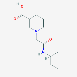 molecular formula C12H22N2O3 B1462561 1-{[(Butan-2-yl)carbamoyl]methyl}piperidine-3-carboxylic acid CAS No. 1181734-16-6