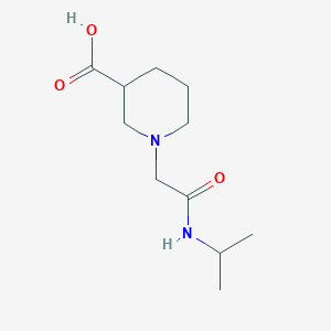 molecular formula C11H20N2O3 B1462562 1-{[(Propan-2-yl)carbamoyl]methyl}piperidine-3-carboxylic acid CAS No. 1156145-22-0