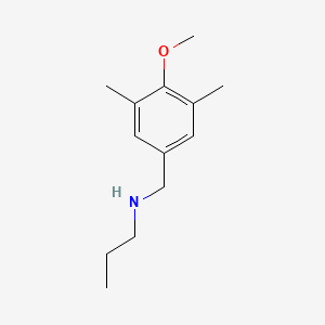 molecular formula C13H21NO B1462571 N-(4-Methoxy-3,5-dimethylbenzyl)propan-1-amine CAS No. 1095073-39-4