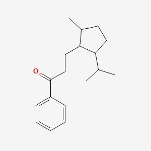 3-[2-Methyl-5-(propan-2-yl)cyclopentyl]-1-phenylpropan-1-one