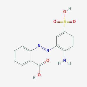 2-[(E)-(2-Amino-5-sulfophenyl)diazenyl]benzoic acid