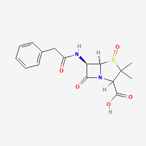 (5R,6R)-3,3-dimethyl-4,7-dioxo-6-[(2-phenylacetyl)amino]-4λ4-thia-1-azabicyclo[3.2.0]heptane-2-carboxylic acid