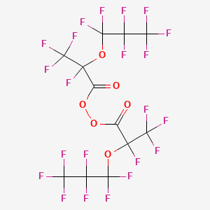 Bis(2,3,3,3-tetrafluoro-2-(heptafluoropropoxy)-1-oxopropyl)peroxide