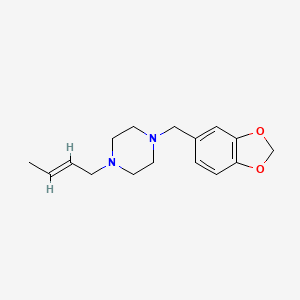 1-(2-Butenyl)-4-piperonylpiperazine