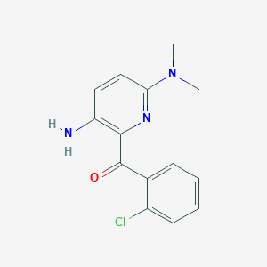 molecular formula C14H14ClN3O B14625884 [3-Amino-6-(dimethylamino)pyridin-2-yl](2-chlorophenyl)methanone CAS No. 54960-20-2