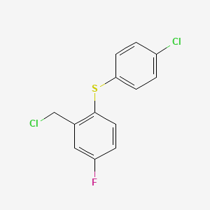 2-(Chloromethyl)-1-[(4-chlorophenyl)sulfanyl]-4-fluorobenzene