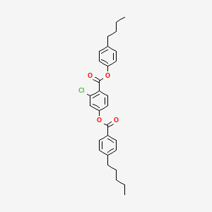 4-Butylphenyl 2-chloro-4-[(4-pentylbenzoyl)oxy]benzoate