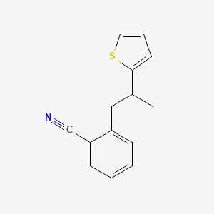 2-[2-(Thiophen-2-yl)propyl]benzonitrile