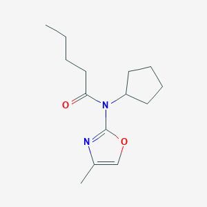 N-Cyclopentyl-N-(4-methyl-1,3-oxazol-2-yl)pentanamide