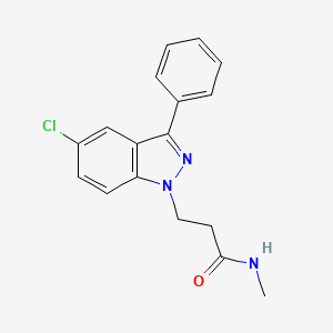 3-(5-Chloro-3-phenyl-1H-indazol-1-yl)-N-methylpropanamide