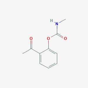 Ethanone, 1-(2-(((methylamino)carbonyl)oxy)phenyl)-