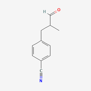 Benzonitrile, 4-(2-methyl-3-oxopropyl)-