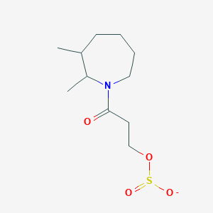 {[3-(2,3-Dimethylazepan-1-yl)-3-oxopropoxy]sulfinyl}oxidanide