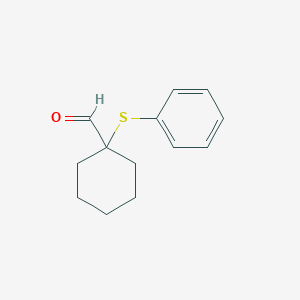 Cyclohexanecarboxaldehyde, 1-(phenylthio)-