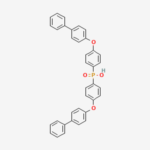 Bis{4-[([1,1'-biphenyl]-4-yl)oxy]phenyl}phosphinic acid