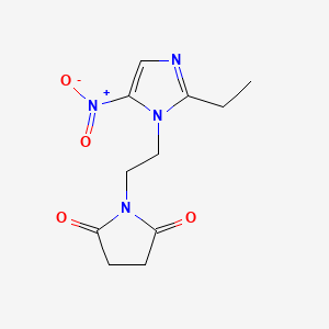 1-[2-(2-Ethyl-5-nitro-1H-imidazol-1-yl)ethyl]pyrrolidine-2,5-dione