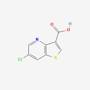 molecular formula C8H4ClNO2S B1462609 6-Chlorothieno[3,2-b]pyridine-3-carboxylic acid CAS No. 1146081-35-7