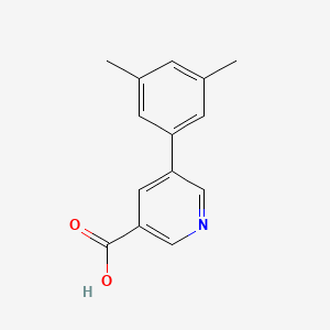molecular formula C14H13NO2 B1462611 5-(3,5-Dimethylphenyl)nicotinic acid CAS No. 1048486-24-3