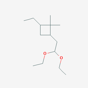 2-(2,2-Diethoxyethyl)-4-ethyl-1,1-dimethylcyclobutane