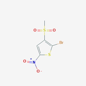 2-Bromo-3-(methanesulfonyl)-5-nitrothiophene