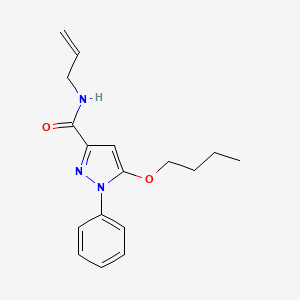 5-Butoxy-1-phenyl-N-(prop-2-en-1-yl)-1H-pyrazole-3-carboxamide