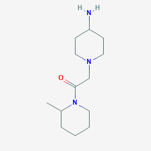 molecular formula C13H25N3O B1462625 2-(4-Aminopiperidin-1-yl)-1-(2-methylpiperidin-1-yl)ethan-1-one CAS No. 1153253-46-3
