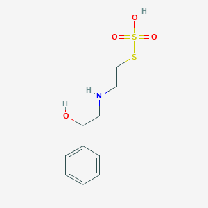 [1-Hydroxy-2-(2-sulfosulfanylethylamino)ethyl]benzene