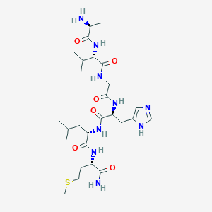 L-Alanyl-L-valylglycyl-L-histidyl-L-leucyl-L-methioninamide