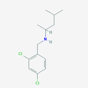 B1462641 [(2,4-Dichlorophenyl)methyl](4-methylpentan-2-yl)amine CAS No. 1096899-50-1