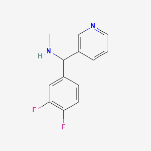 B1462648 [(3,4-Difluorophenyl)(pyridin-3-yl)methyl](methyl)amine CAS No. 1153077-43-0