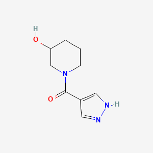 B1462651 1-(1H-pyrazole-4-carbonyl)piperidin-3-ol CAS No. 1156157-52-6